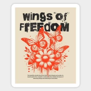 Wings Of Freedom Butterfly Magnet